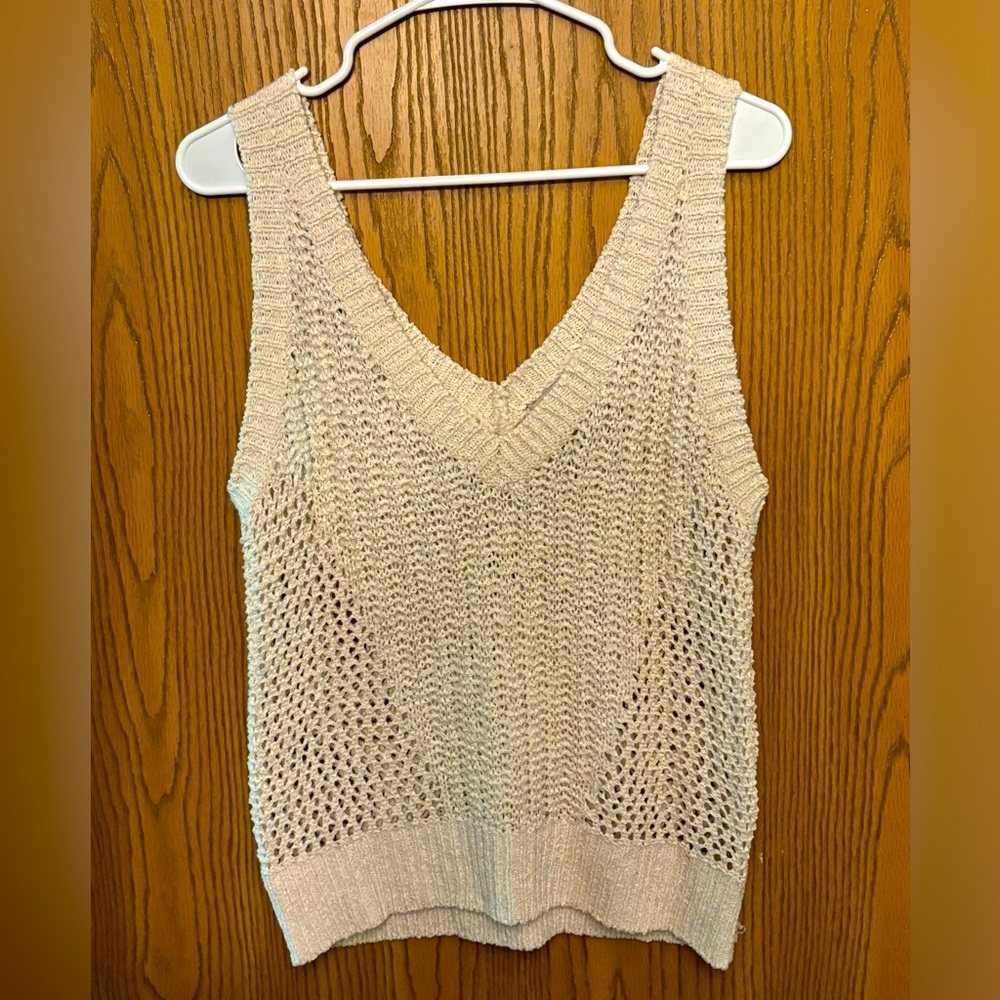 Sweater vest or crocheted summer top size L
